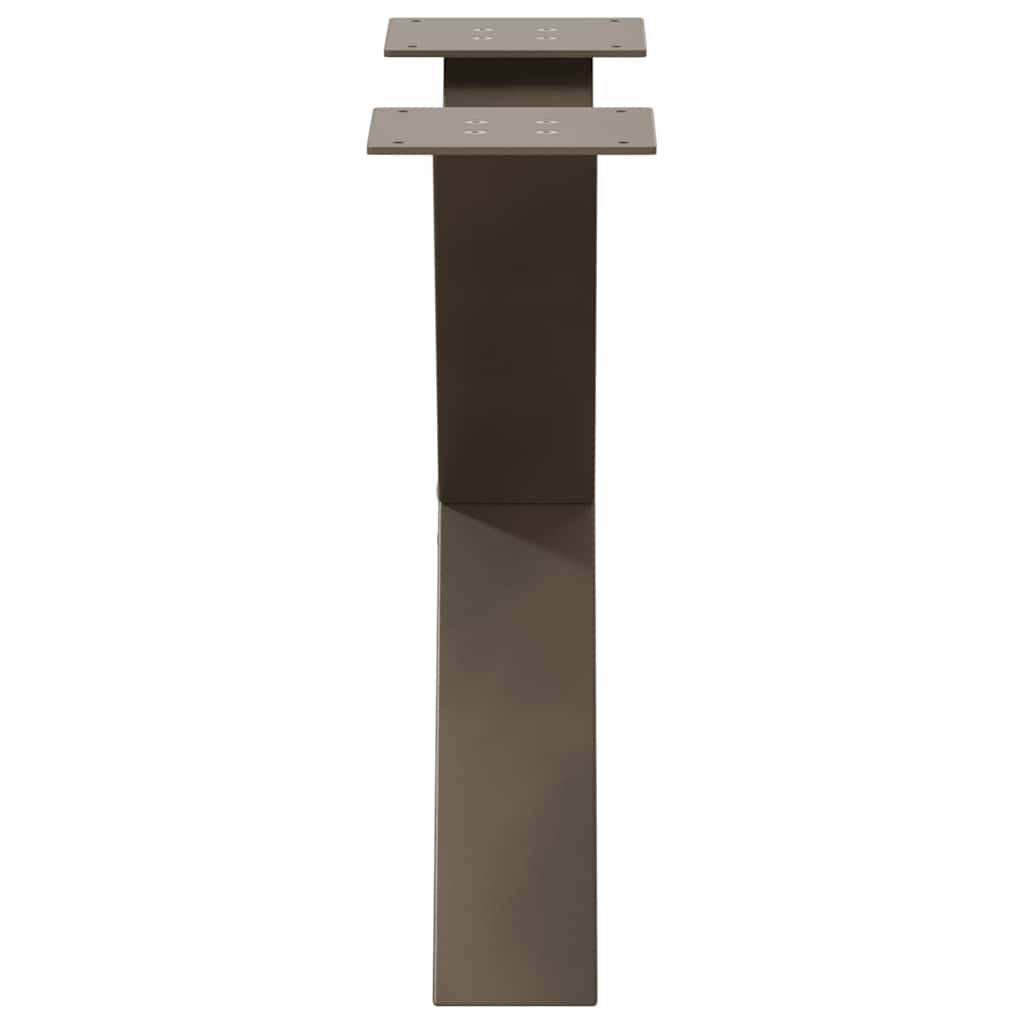 Gambe per Tavolino da Caffè forma X 2 pz Naturale 50x(42-43) cm