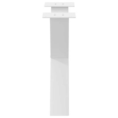 Gambe Tavolino Caffè a X 2 pz Bianco 60x(42-43) cm Acciaio - homemem39