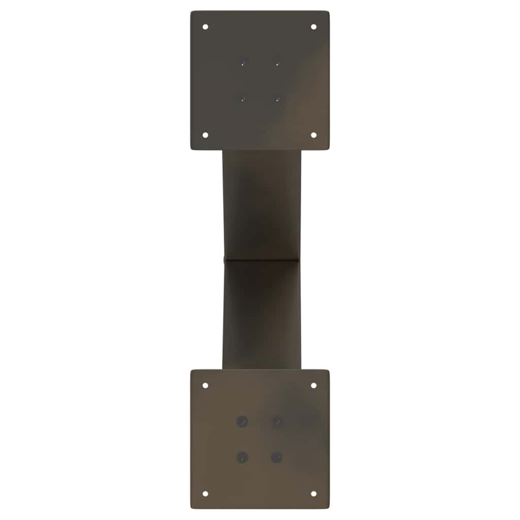 Gambe Tavolino Caffè a X 2 pz Naturale 60x(42-43) cm Acciaio - homemem39