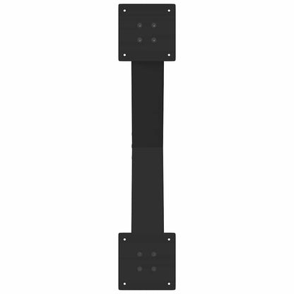 Gambe per Tavolino da Caffè a Forma di X 2 pz Nere 70x(42-43)cm