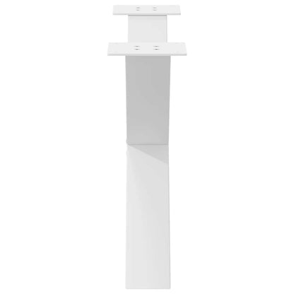 Gambe Tavolino Caffè a X 2 pz Bianco 70x(42-43) cm Acciaio - homemem39