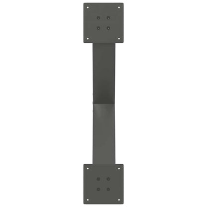Gambe per Tavolino da Caffè forma X 2 pz Antracite 70x(42-43)cm