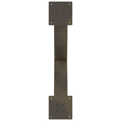 Gambe Tavolino Caffè a X 2 pz Naturale 70x(42-43) cm Acciaio - homemem39