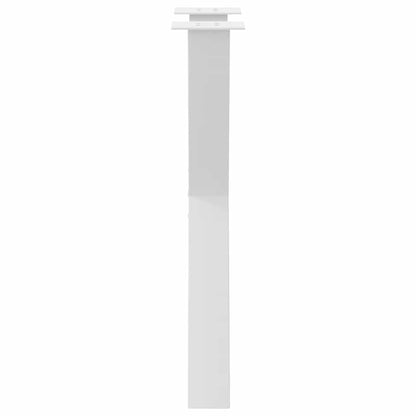 Gambe Tavolo Pranzo Forma X 2pz Bianco 50x(72-73)cm Acciaio