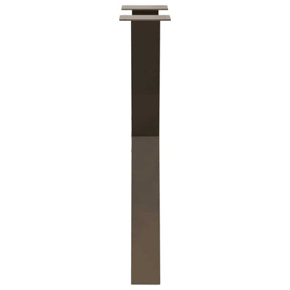 Gambe Tavolo Pranzo a X 2 pz Naturale 60x(72-73) cm Acciaio - homemem39