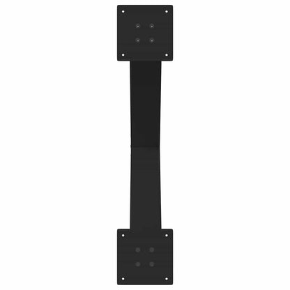 Gambe per tavolo da pranzo a forma di X 2 pz nere 70x(72-73) cm