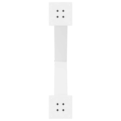 Gambe per tavolo da pranzo forma X 2 pz bianche 80x(72-73) cm