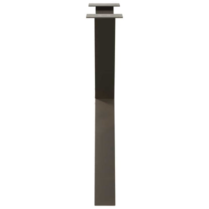 Gambe Tavolo Pranzo a X 2 pz Naturale 80x(72-73) cm Acciaio - homemem39