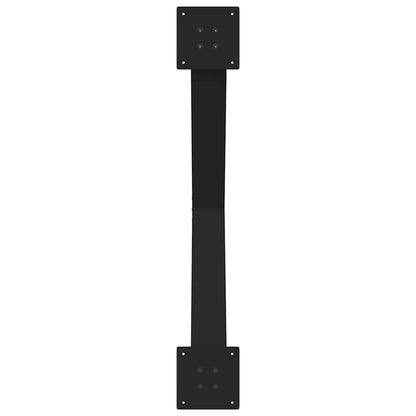 Gambe Tavolo Pranzo a Forma X 2 pz Nero 90x(72-73) cm Acciaio - homemem39