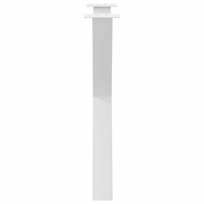 Gambe Tavolo Pranzo a X 3 pz Bianco 70x(72-73) cm Acciaio - homemem39