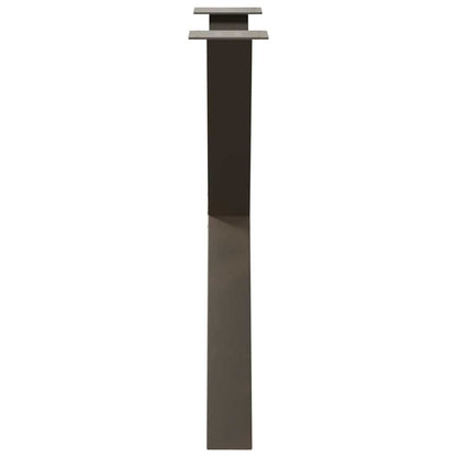 Gambe Tavolo Pranzo a X 3 pz Naturale 70x(72-73) cm Acciaio - homemem39