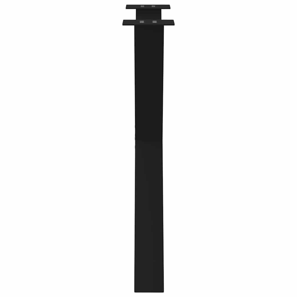 Gambe per tavolo da pranzo a forma di X 3 pz nere 80x(72-73) cm