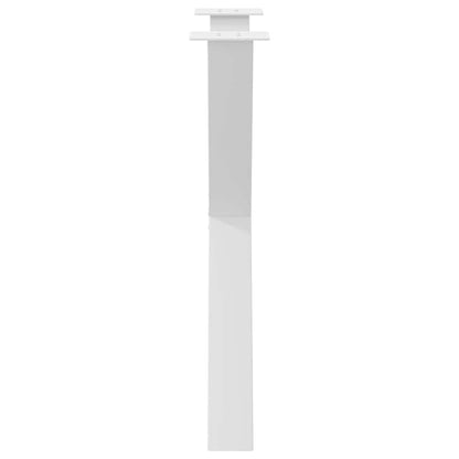 Gambe Tavolo Pranzo a X 3 pz Bianco 80x(72-73) cm Acciaio - homemem39