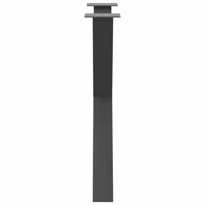 Gambe per tavolo da pranzo forma X 3 pz Antracite 80x(72-73) cm