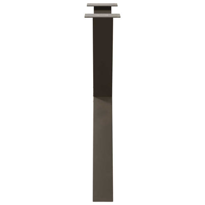 Gambe Tavolo Pranzo a X 3 pz Naturale 80x(72-73) cm Acciaio - homemem39