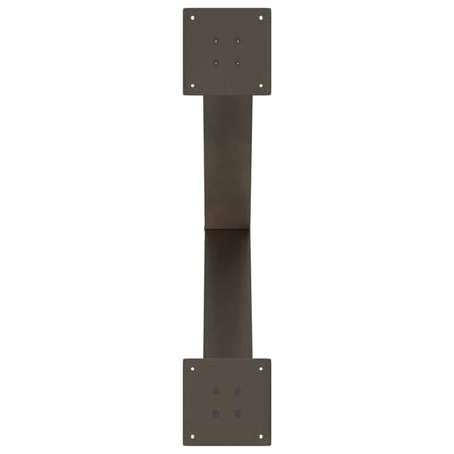 Gambe Tavolo Pranzo a X 3 pz Naturale 80x(72-73) cm Acciaio - homemem39