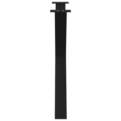 Gambe Tavolo Pranzo a Forma X 3 pz Nero 90x(72-73) cm Acciaio - homemem39