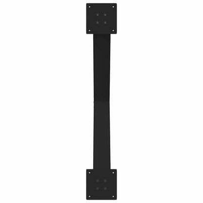Gambe Tavolo Pranzo a Forma X 3 pz Nero 90x(72-73) cm Acciaio - homemem39