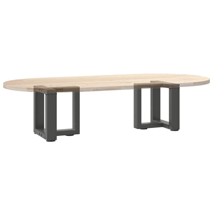 Gambe Tavolino da Caffè forma T 2 pz Antracite 30x25x(30-31) cm