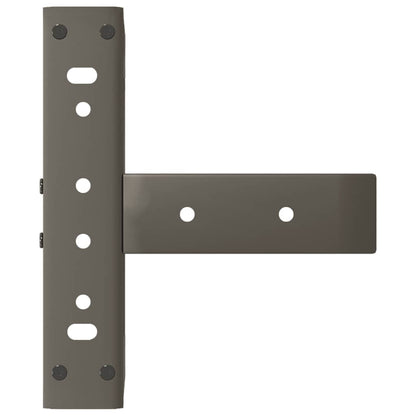 Gambe Tavolino Caffè a T 2 pz Naturale 30x25x(30-31) cm Acciaio