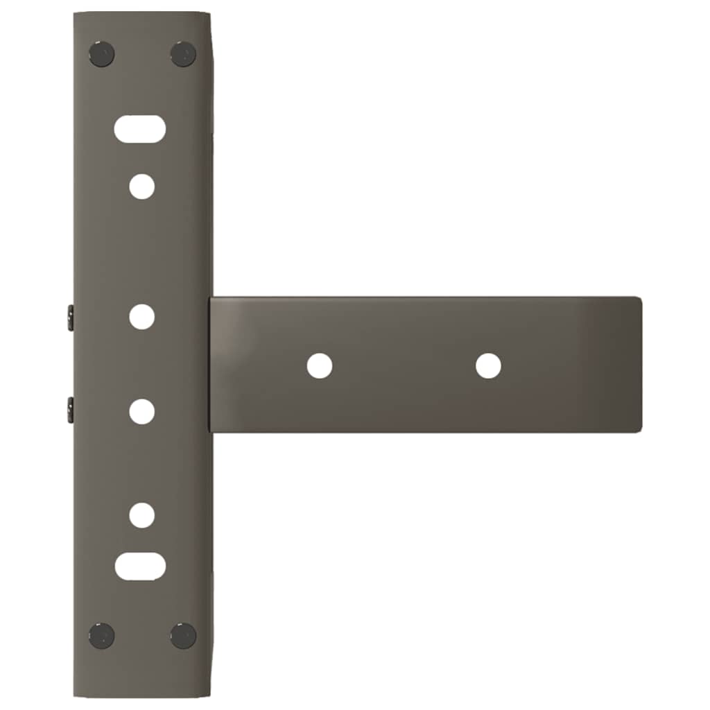 Gambe per Tavolino da Caffè forma T 2 pz Nere 30x25x(30-31) cm