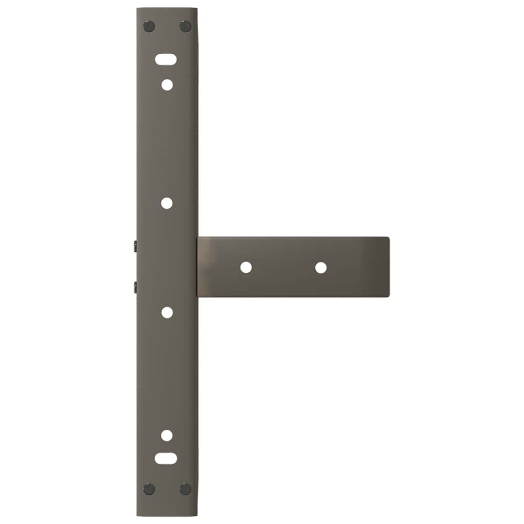 Gambe per Tavolino da Caffè forma T 2 pz Nere 50x25x(30-31) cm
