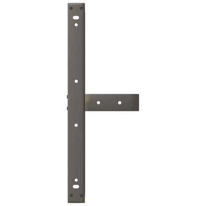 Gambe per Tavolino da Caffè forma T 2 pz Nere 60x25x(30-31) cm