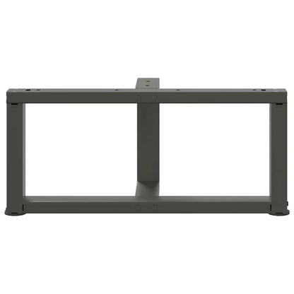 Gambe Tavolino da Caffè forma T 2 pz Antracite 70x25x(30-31) cm