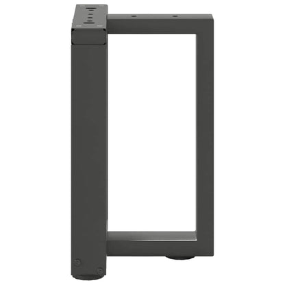 Gambe Tavolino Caffè a T 2 pz Antracite 28x25x(42-43)cm Acciaio - homemem39