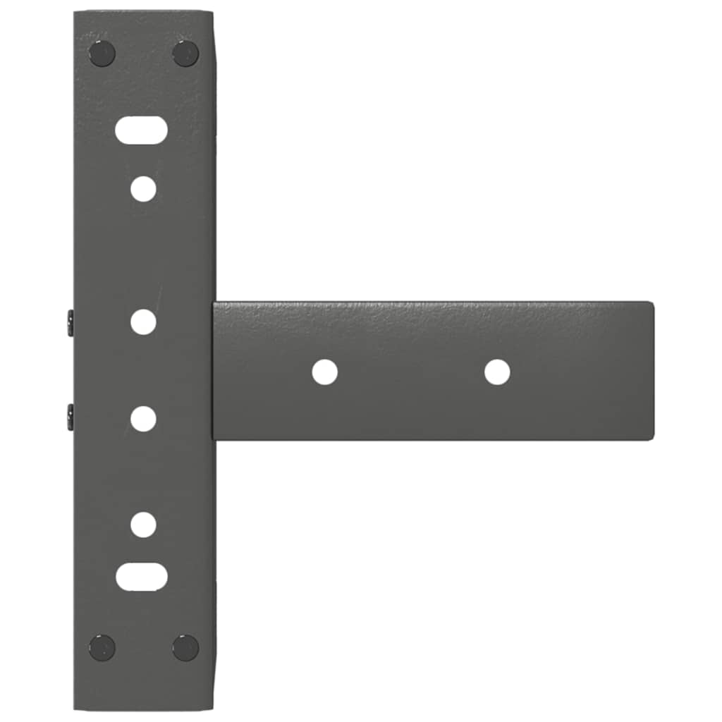 Gambe Tavolino Caffè a T 2 pz Antracite 28x25x(42-43)cm Acciaio - homemem39