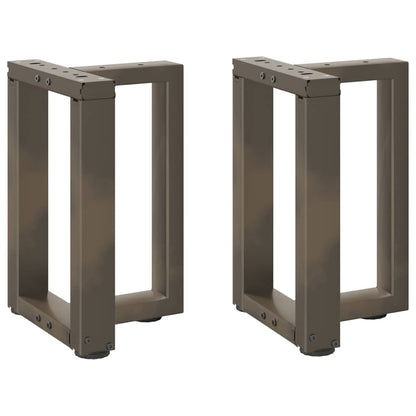 Gambe Tavolino Caffè a T 2 pz Naturale 28x25x(42-43) cm Acciaio - homemem39