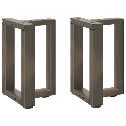 Gambe Tavolino Caffè a T 2 pz Naturale 28x25x(42-43) cm Acciaio - homemem39