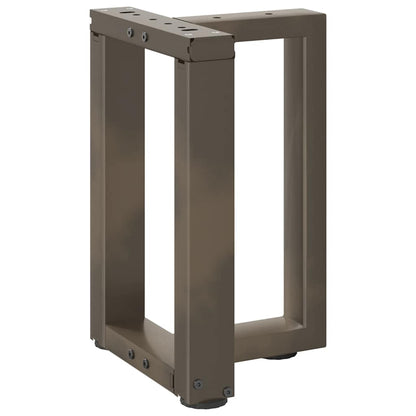 Gambe per Tavolino da Caffè forma T 2 pz Nere 28x25x(42-43) cm