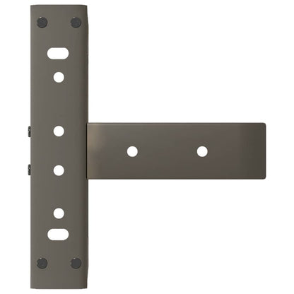 Gambe per Tavolino da Caffè forma T 2 pz Nere 28x25x(42-43) cm