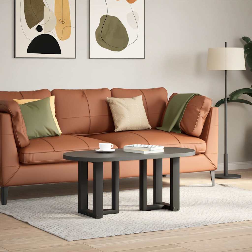 Gambe per Tavolino da Caffè forma T 2 pz Nere 38x25x(42-43) cm
