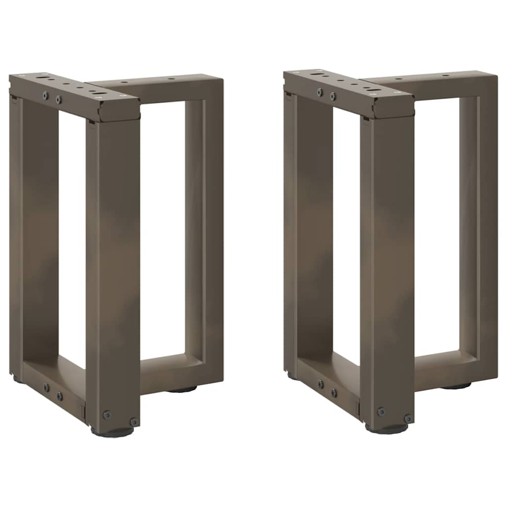 Gambe Tavolino Caffè a T 2 pz Naturale 38x25x(42-43) cm Acciaio - homemem39