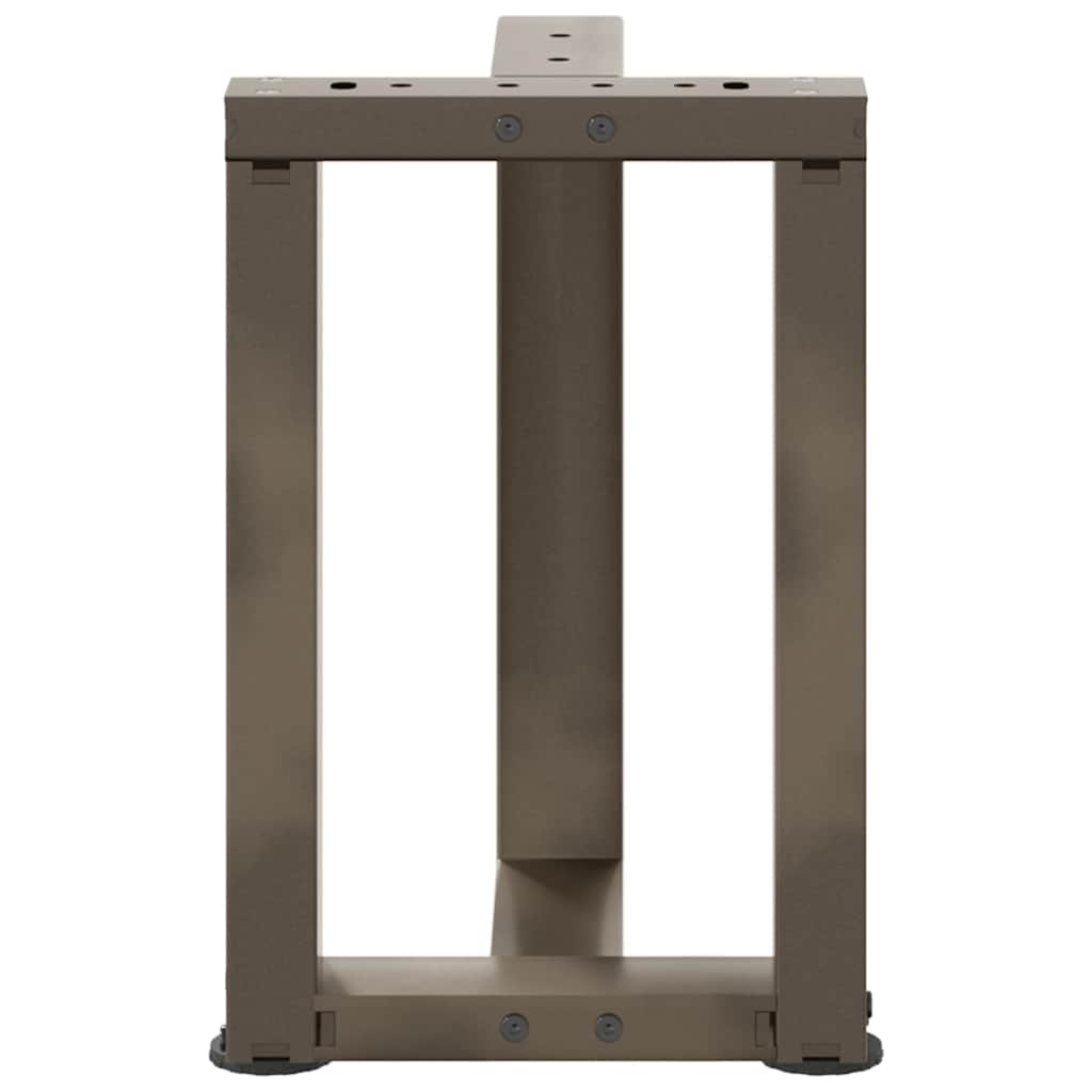 Gambe per Tavolino da Caffè forma T 2 pz Nere 38x25x(42-43) cm