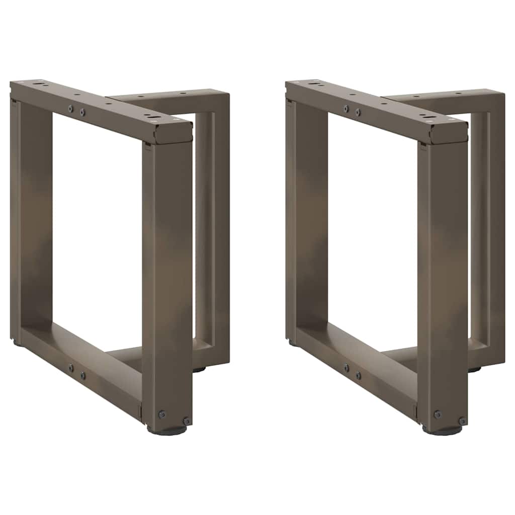 Gambe Tavolino da Caffè forma T 2 pz Naturale 50x25x(42-43) cm
