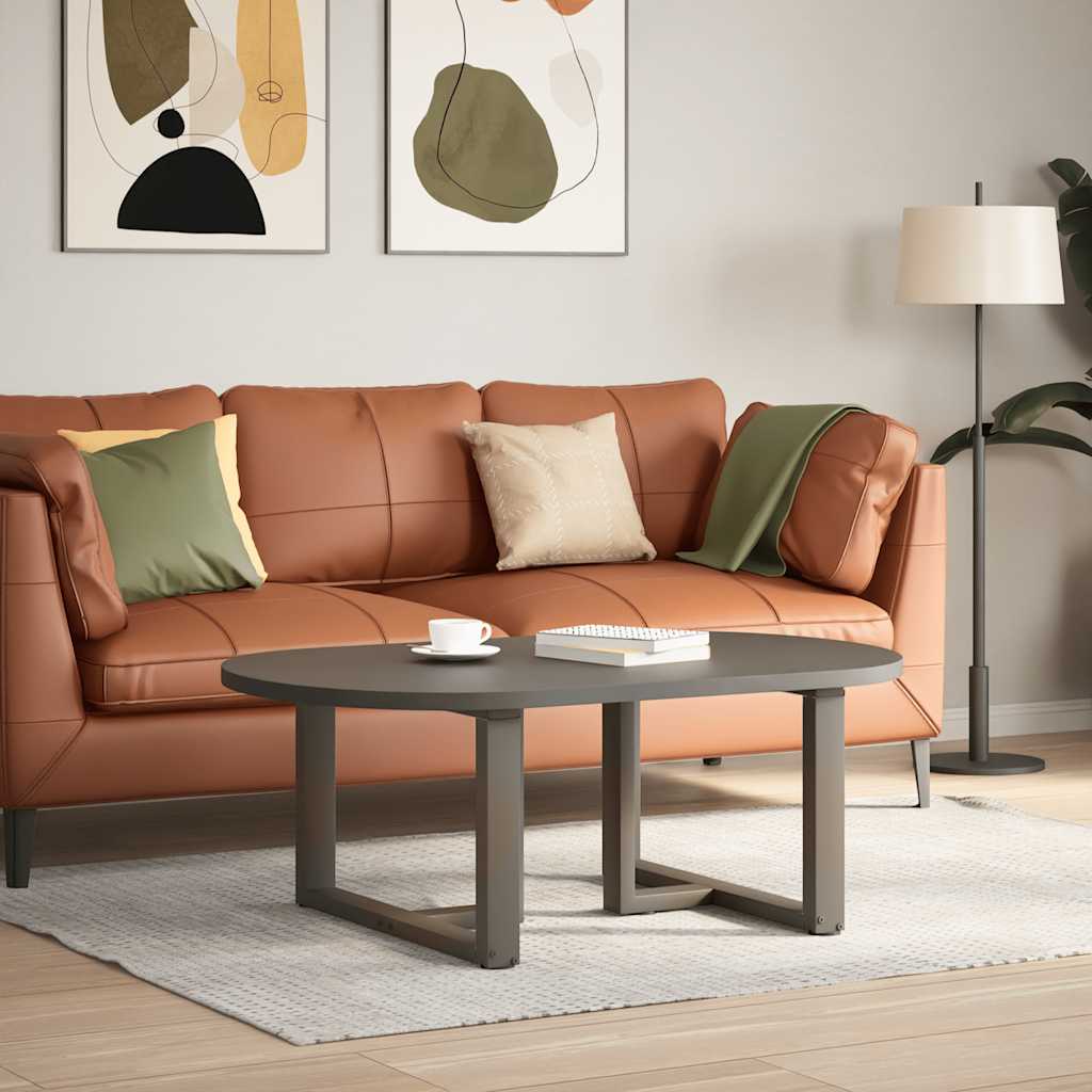 Gambe per Tavolino da Caffè forma T 2 pz Nere 60x25x(42-43) cm