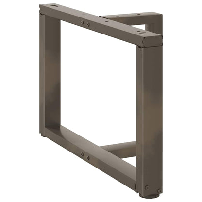Gambe Tavolino Caffè a T 2 pz Naturale 60x25x(42-43) cm Acciaio