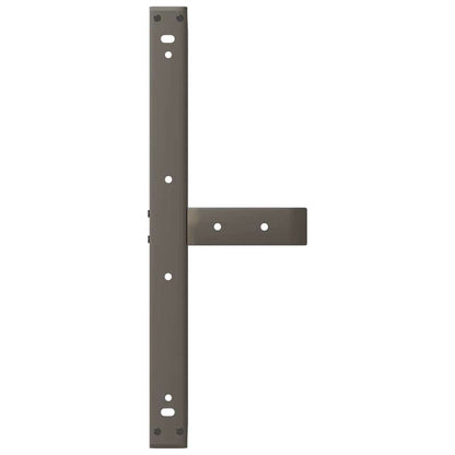 Gambe per Tavolino da Caffè forma T 2 pz Nere 60x25x(42-43) cm