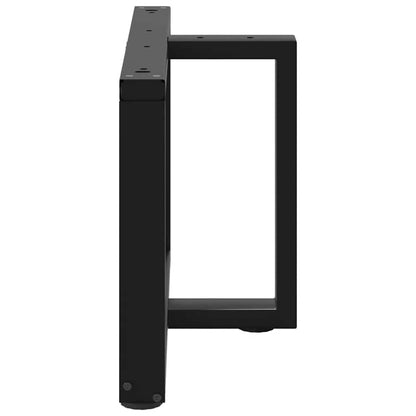 Gambe per Tavolino da Caffè forma T 2 pz Nere 70x25x(42-43) cm