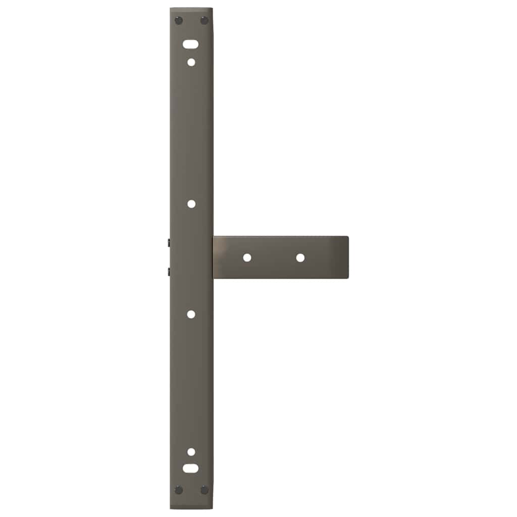 Gambe per Tavolino da Caffè forma T 2 pz Nere 70x25x(42-43) cm