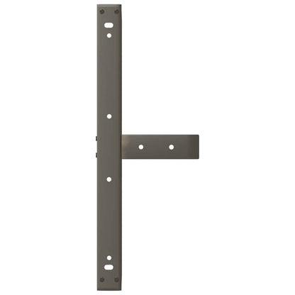 Gambe per Tavolino da Caffè forma T 2 pz Nere 70x25x(42-43) cm