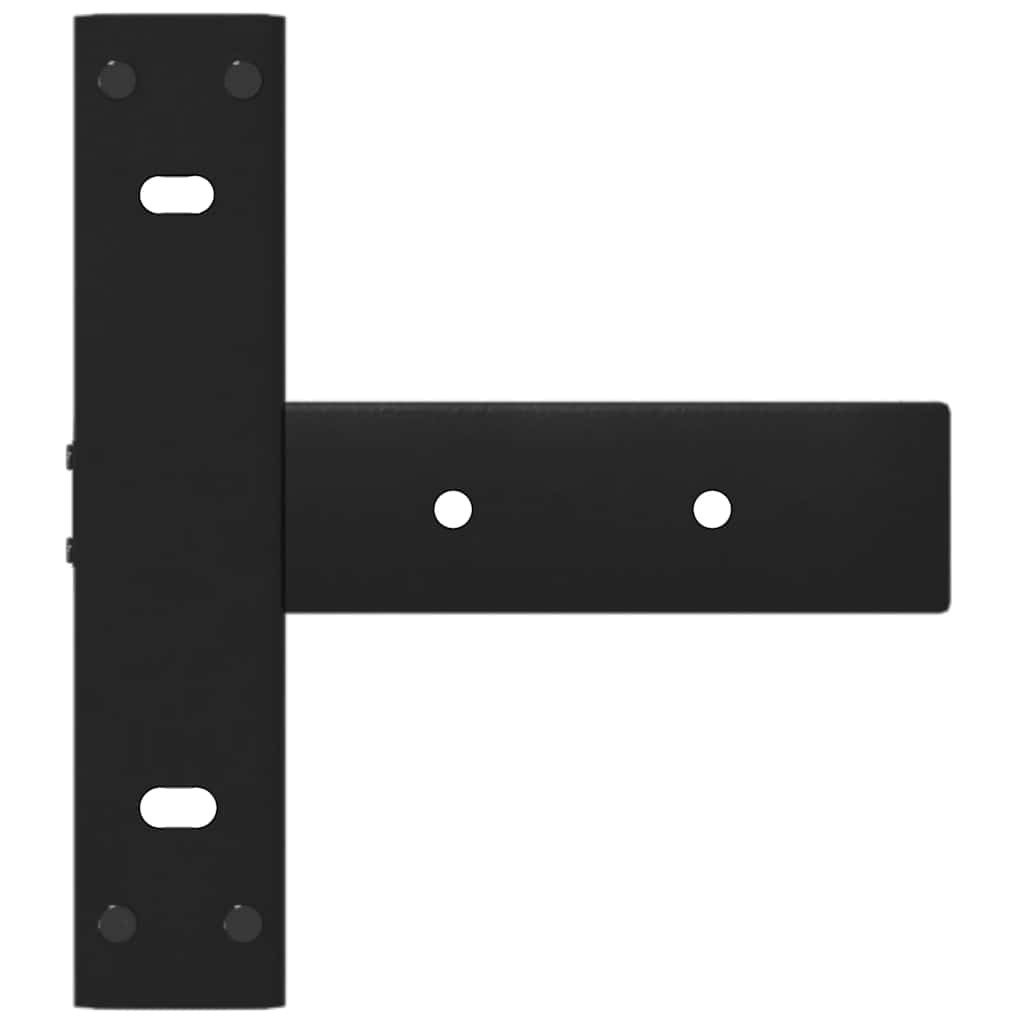 Gambe per Tavolo Consolle forma T 2 pz Nere 25x28x(72-73) cm