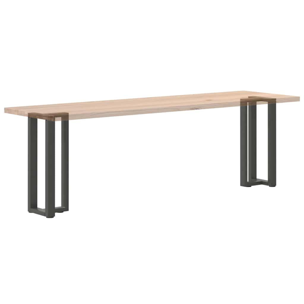 Gambe per tavolo consolle a T 2 pz Antracite 25x28x(72-73) cm