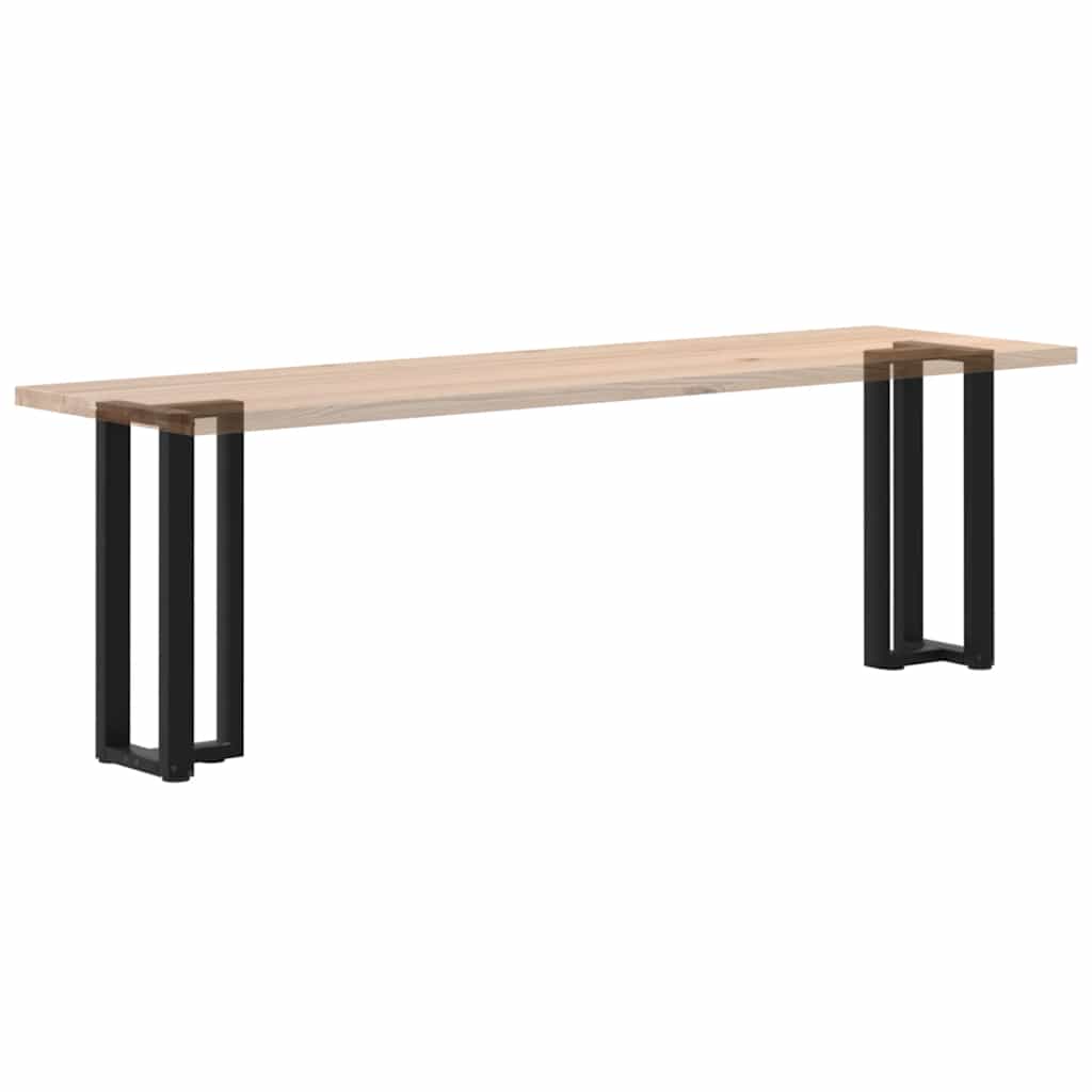 Gambe Tavolo Consolle a T 2 pz Nero 38x25x(72-73) cm Acciaio - homemem39