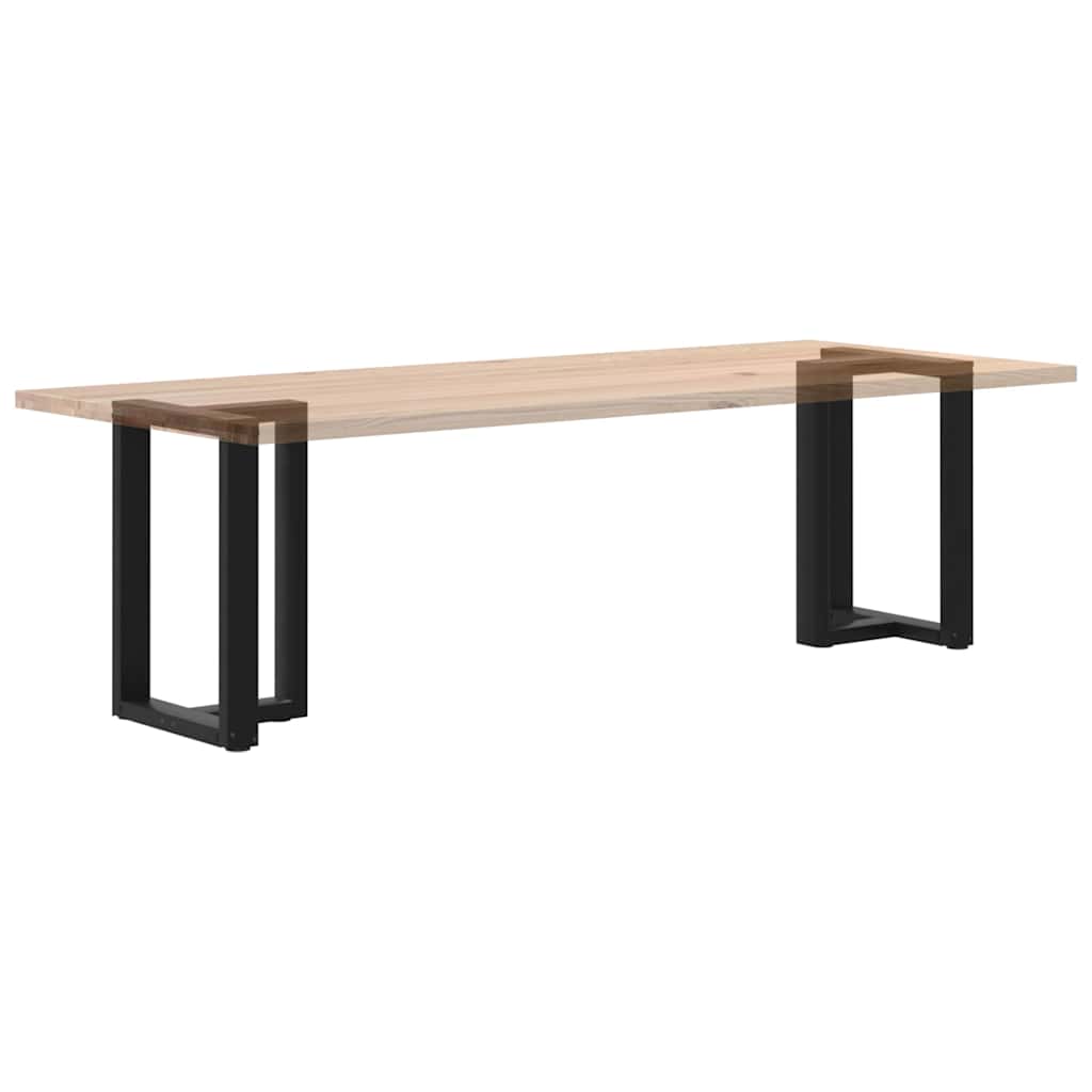 Gambe Tavolo Pranzo a Forma T 2pz Nero 60x35x(72-73)cm Acciaio - homemem39