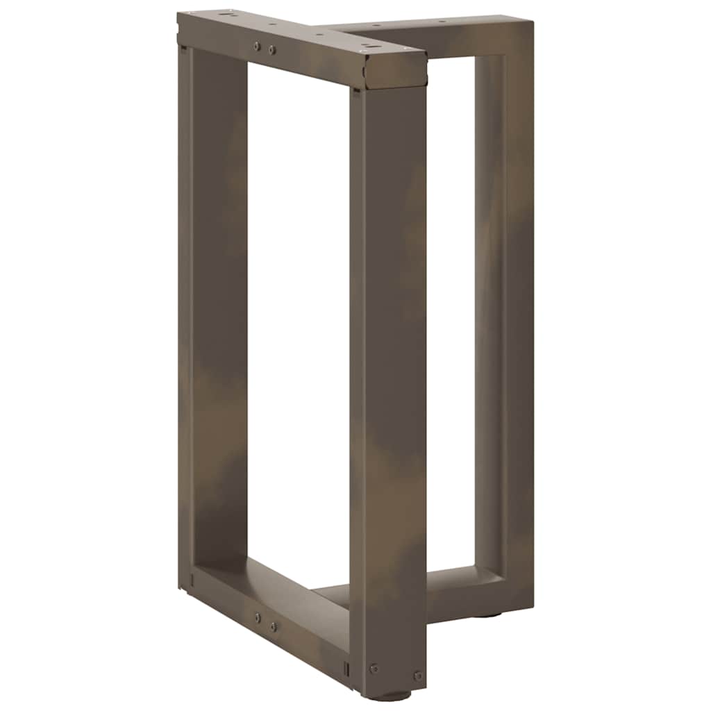 Gambe Tavolo Pranzo a T 2 pz Naturale 60x35x(72-73) cm Acciaio - homemem39