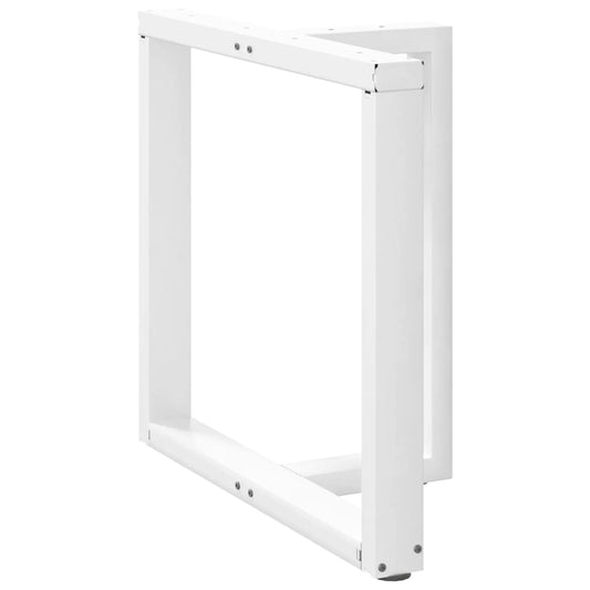 Gambe Tavolo Pranzo Forma T 2pz Bianco 80x35x(72-73) cm Acciaio - homemem39